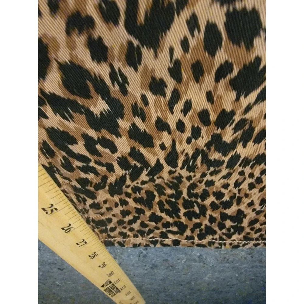 Terra & Sky Core Straight High‎ Rise Leg Demin Leopard Size 20W